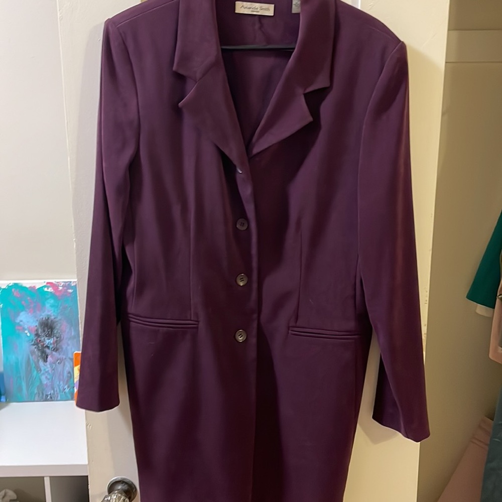 Vintage Amanda Smith Purple Blazer Dress